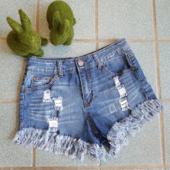 elan denim shorts